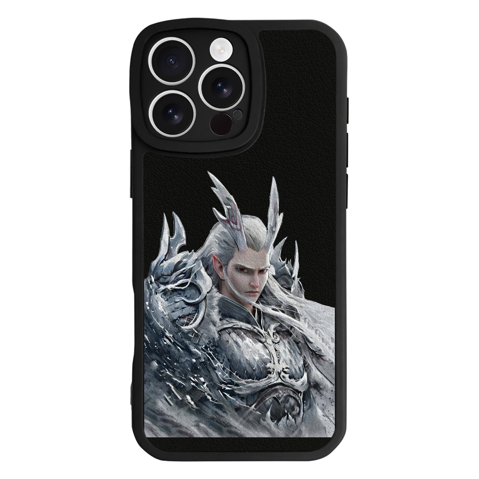 （画像用） Ne Zha 2 ナタ 魔童の大暴れ 【iPhone 16シリーズ対応】シリコンスマホケース（レザー調） 材質：シリコン